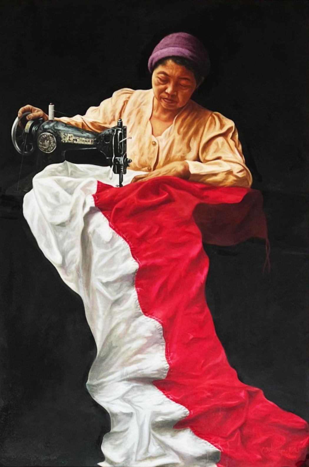 Menjahit Bendera