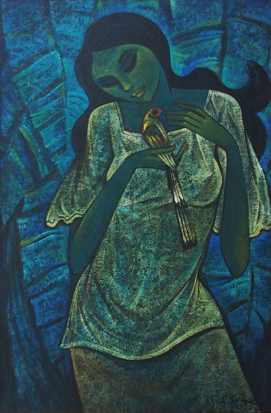 Woman and Bird